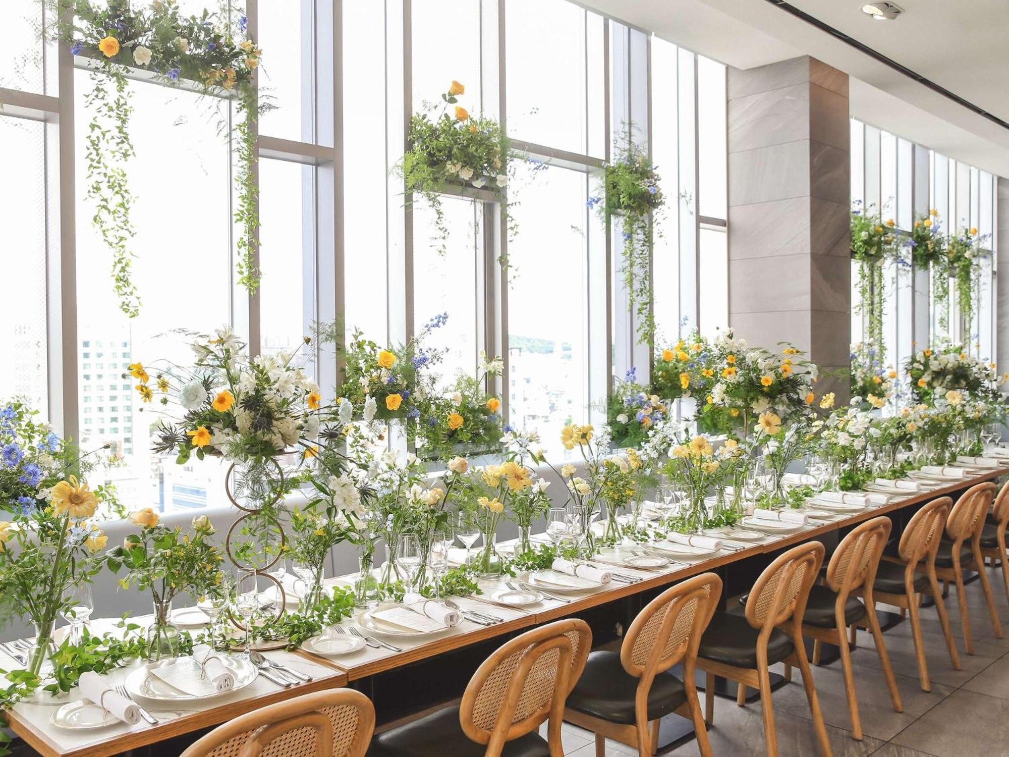 Novotel Ambassador Seoul Dongdaemun Hotels & Residences Buitenkant foto The dining room at the 29th floor